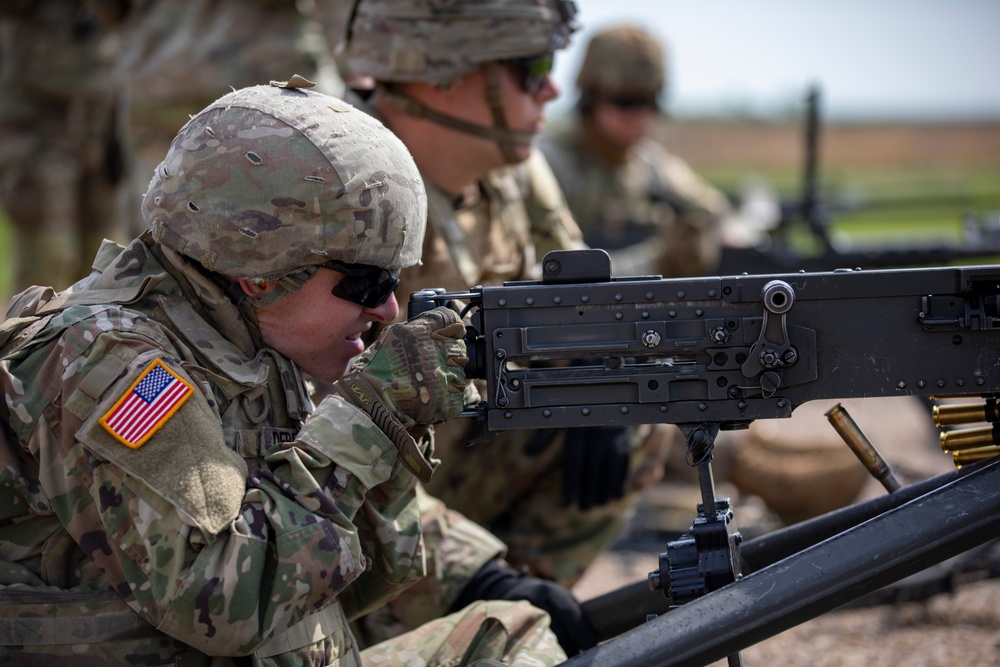 1st Battalion, 16th Infantry Regiment conduct machine gun qualifications