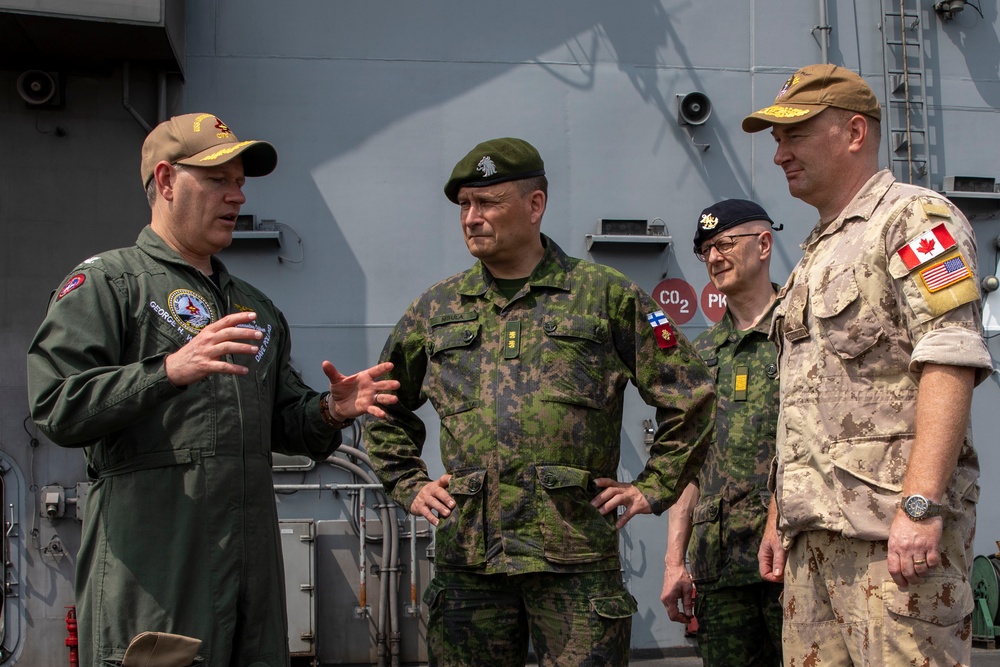 Finnish Major General Comes Aboard USS George H.W. Bush (CVN 77)