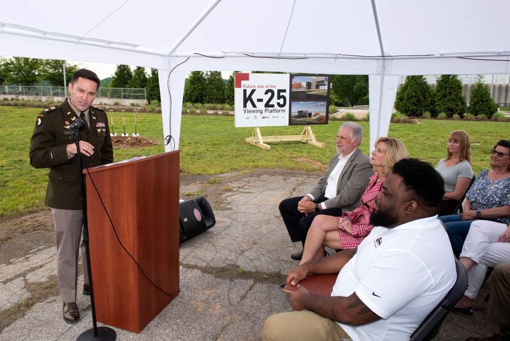 Officials break ground on K-25 Viewing Platform