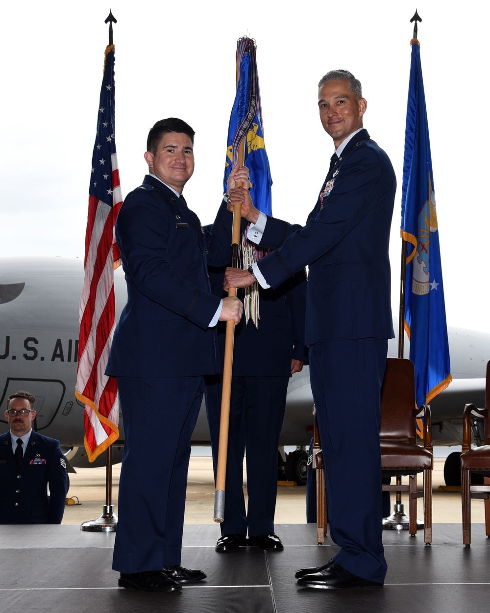 99th Air Refueling Squadron Change of Command ceremony