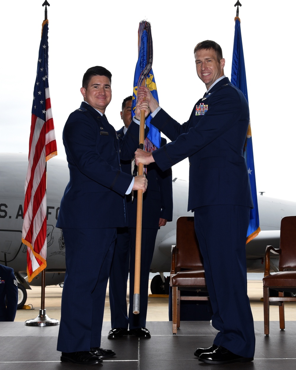 99th Air Refueling Squadron Change of Command ceremony