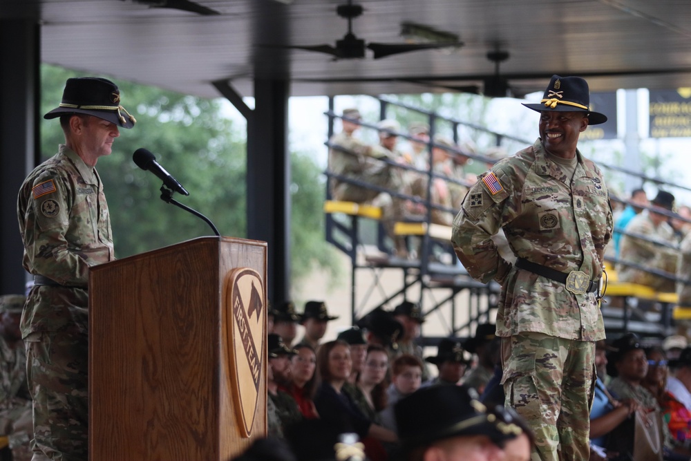 Command Sgt. Maj. Jackson Assumption of Responsibility