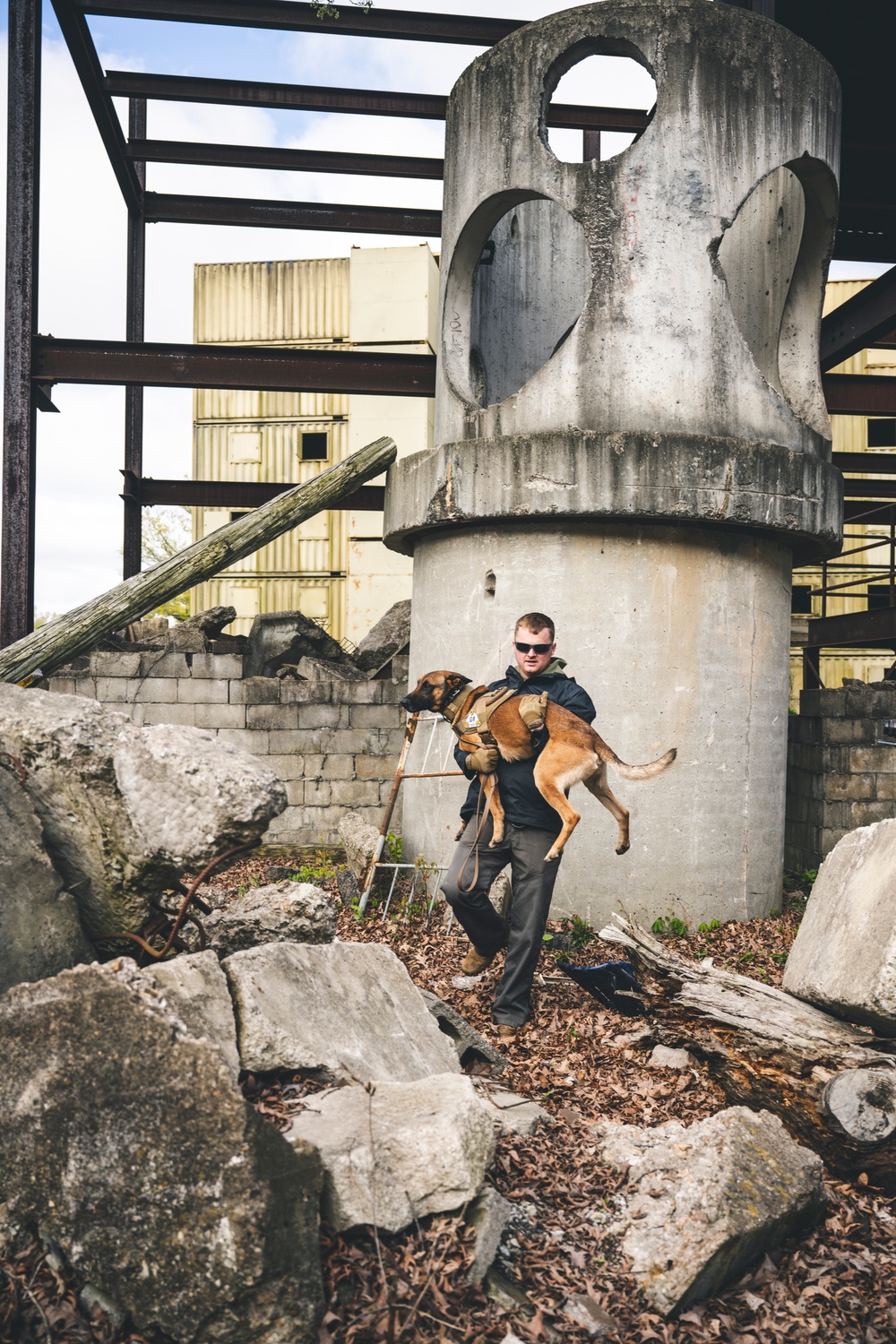 Wright-Patt military working dog and handler participate in Guardian Response 23