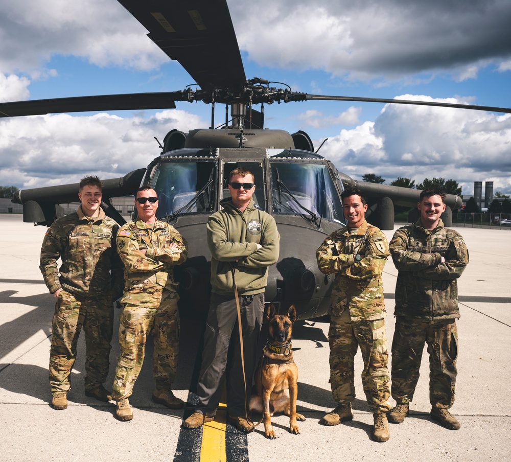 Wright-Patt military working dog and handler participate in Guardian Response 23