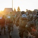 Washington Guardsmen step off with ROTC candidates at Norwegian Foot March