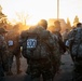 Washington Guardsmen step off with ROTC candidates at Norwegian Foot March