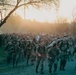 Washington Guardsmen step off with ROTC candidates at Norwegian Foot March