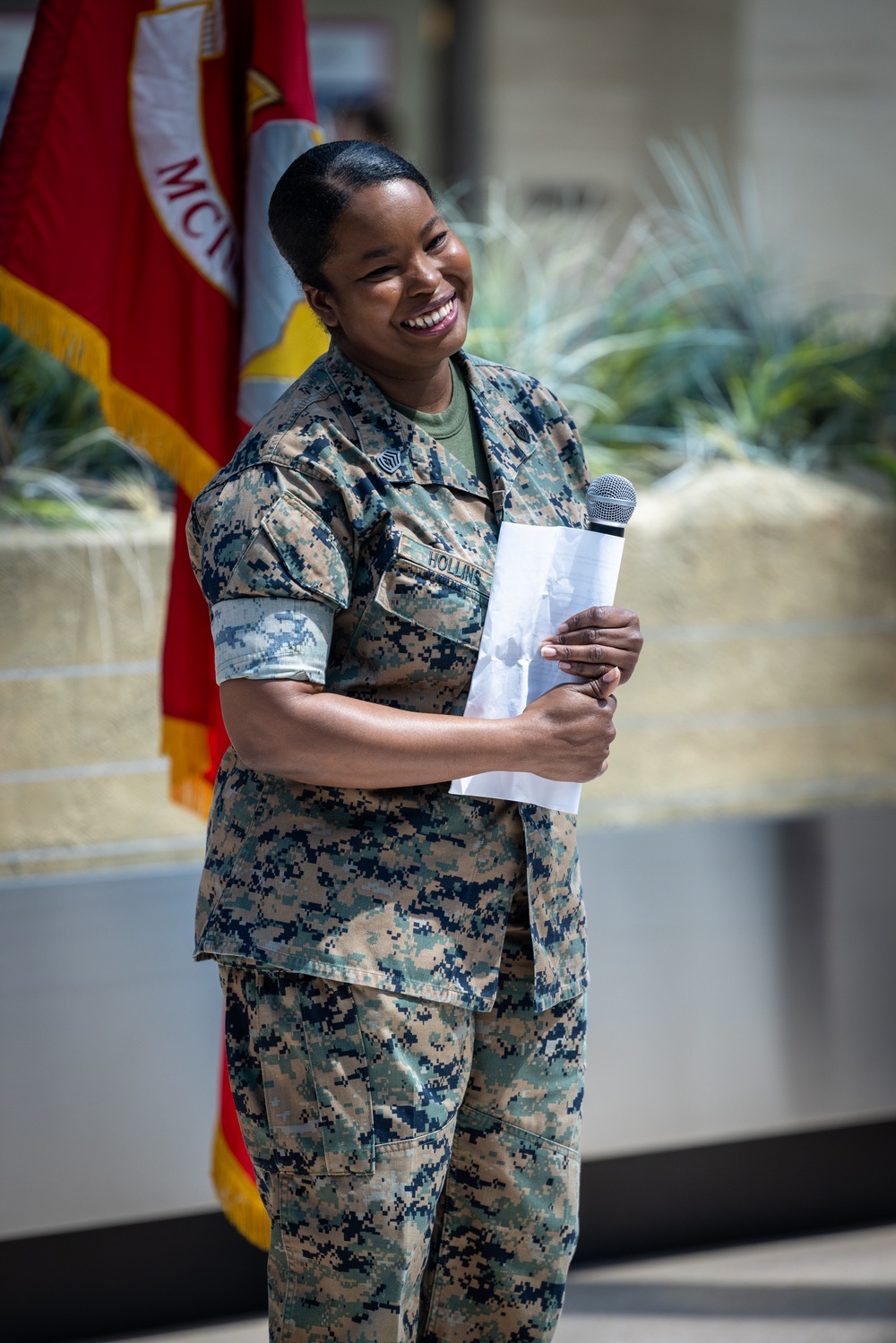 Gunnery Sergeant Tequonta Hollins Retirement Ceremony