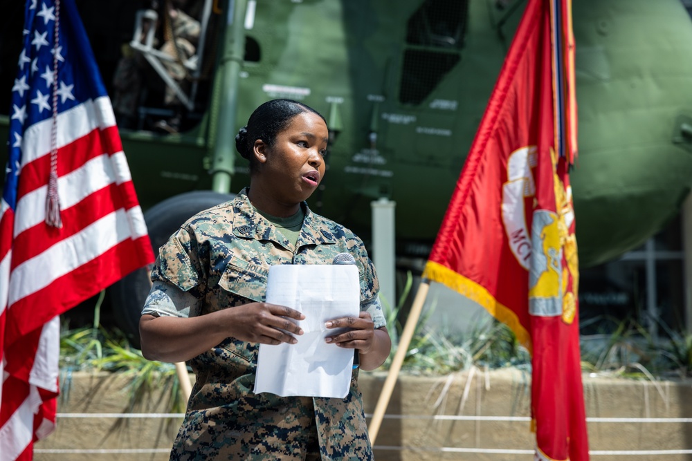 Gunnery Sergeant Tequonta Hollins Retirement Ceremony