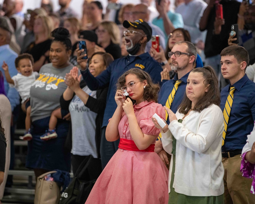 Pass-in-Review at US Navy Recruit Training Command