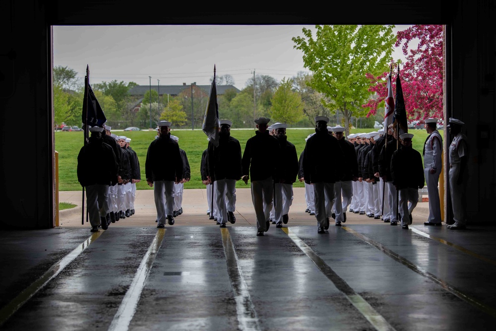 Pass-in-Review at US Navy Recruit Training Command