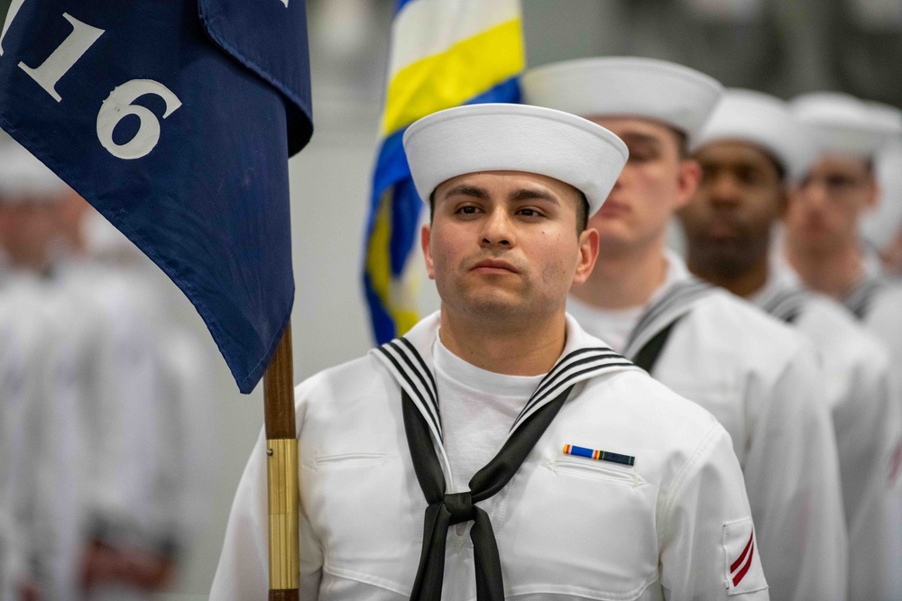 Pass-in-Review at US Navy Recruit Training Command