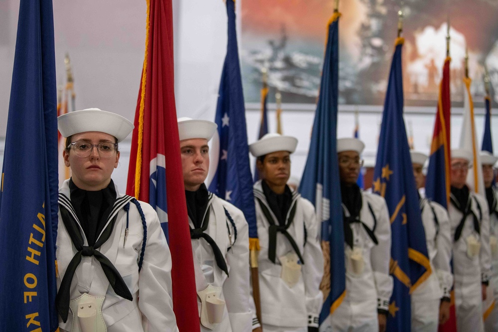 Pass-in-Review at US Navy Recruit Training Command