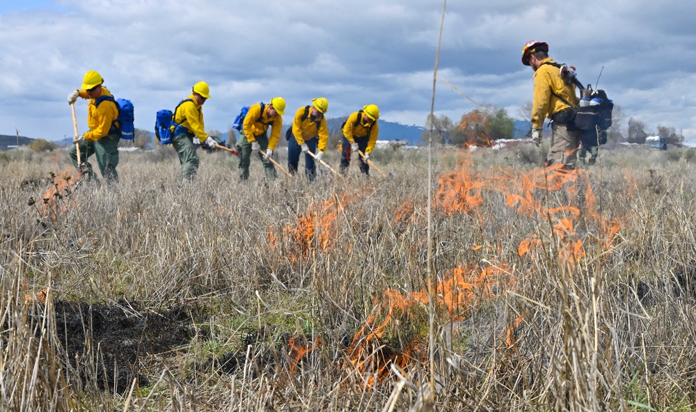 173rd Fighter Wing Firefighters work to quell fires around the state
