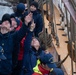 USCGC Eagle personnel set sailing stations while underway in the North Sea