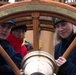 USCGC Eagle sets sailing stations while underway in the North Sea