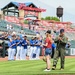 132d Wing Airmen honored during Iowa Cubs game