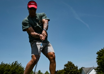 Team Dover, Central Delaware Chamber of Commerce leaders tee off during Bluesuiters Golf Tournament