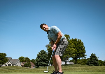 Team Dover, Central Delaware Chamber of Commerce leaders tee off during Bluesuiters Golf Tournament
