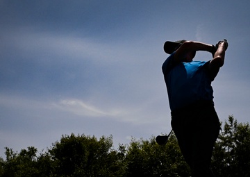 Team Dover, Central Delaware Chamber of Commerce leaders tee off during Bluesuiters Golf Tournament