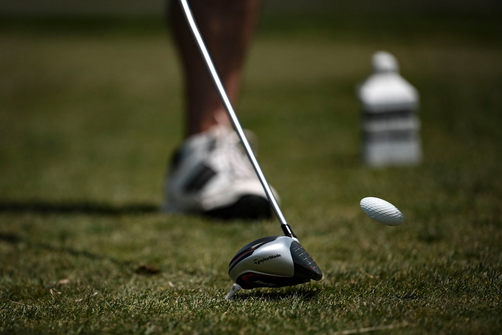 Team Dover, Central Delaware Chamber of Commerce leaders tee off during Bluesuiters Golf Tournament