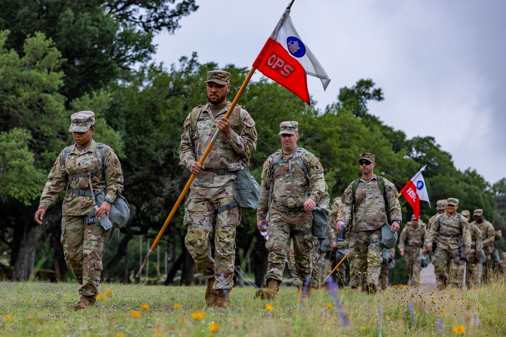 U.S. Army South Soldiers conduct foot march during STAFFEX