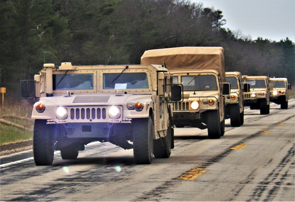 Convoy for Spartan Warrior IV Exercise training at Fort McCoy