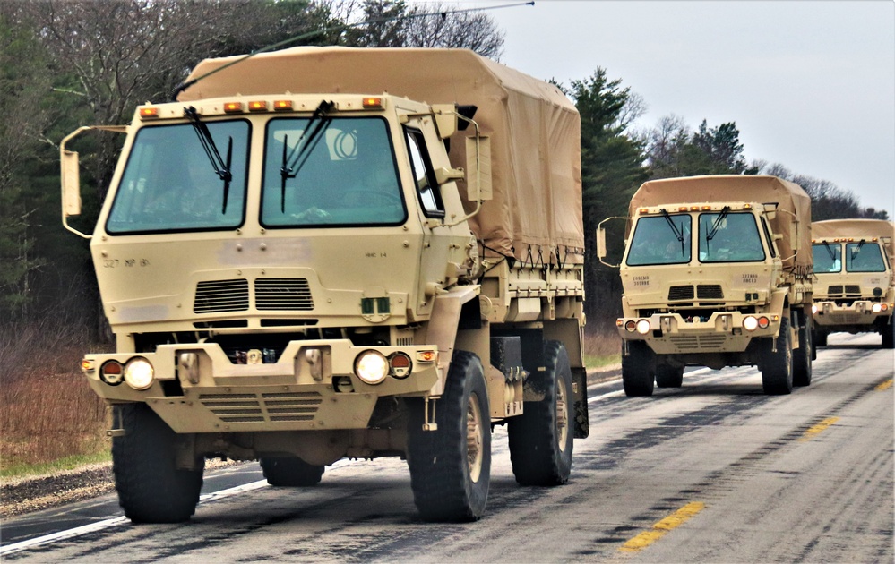 Convoy for Spartan Warrior IV Exercise training at Fort McCoy