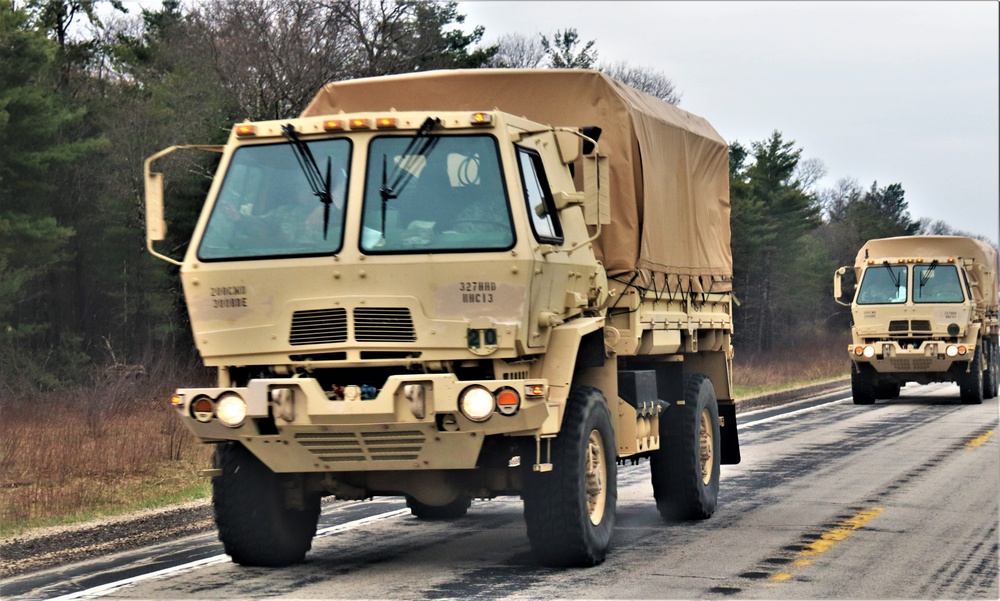 Convoy for Spartan Warrior IV Exercise training at Fort McCoy