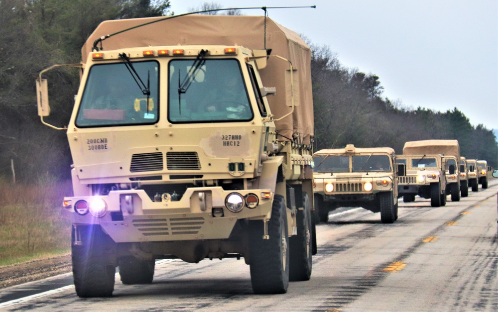 Convoy for Spartan Warrior IV Exercise training at Fort McCoy