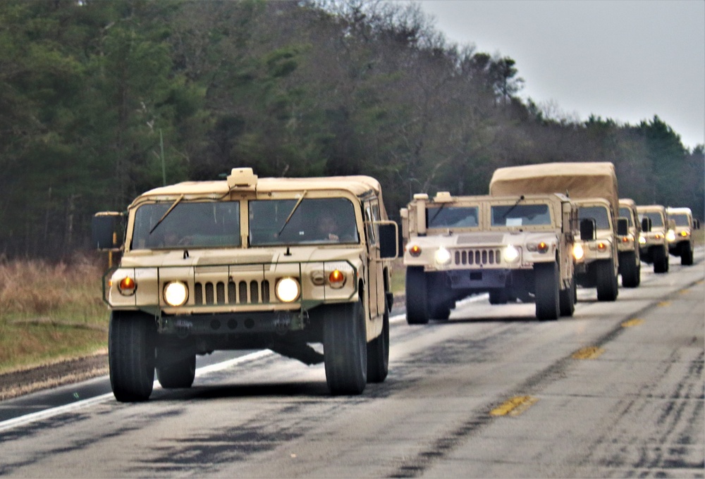 Convoy for Spartan Warrior IV Exercise training at Fort McCoy