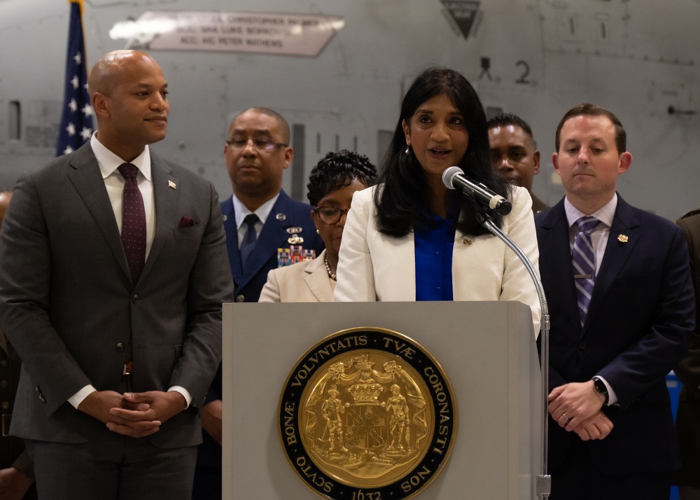 Md. Governor signs healthcare bill for Guard members at 175th Wing