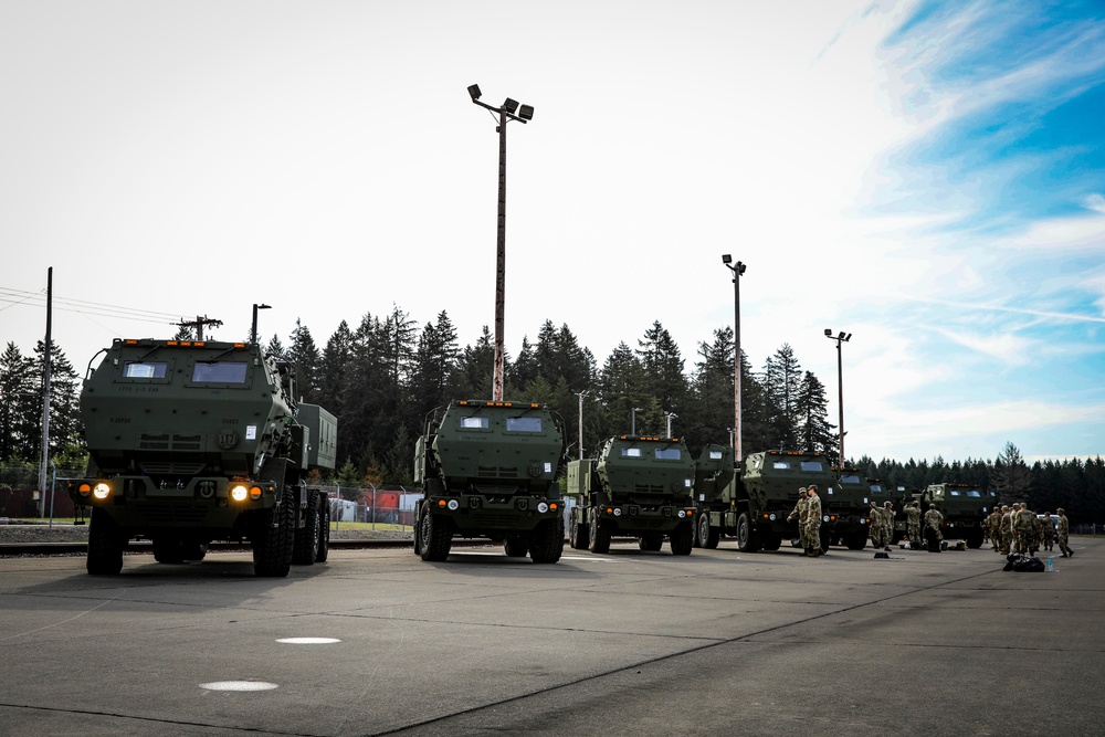 17th Field Artillery Brigade convoy to the Port of Tacoma