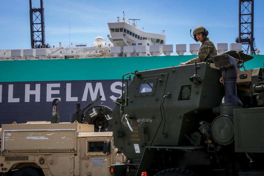 17th Field Artillery Brigade convoys to the Port of Tacoma