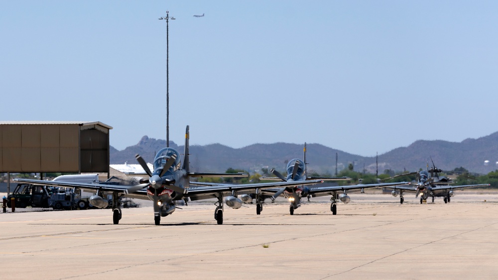 Colombian Air Force arrives at Davis-Monthan AFB, RF-R 23-1