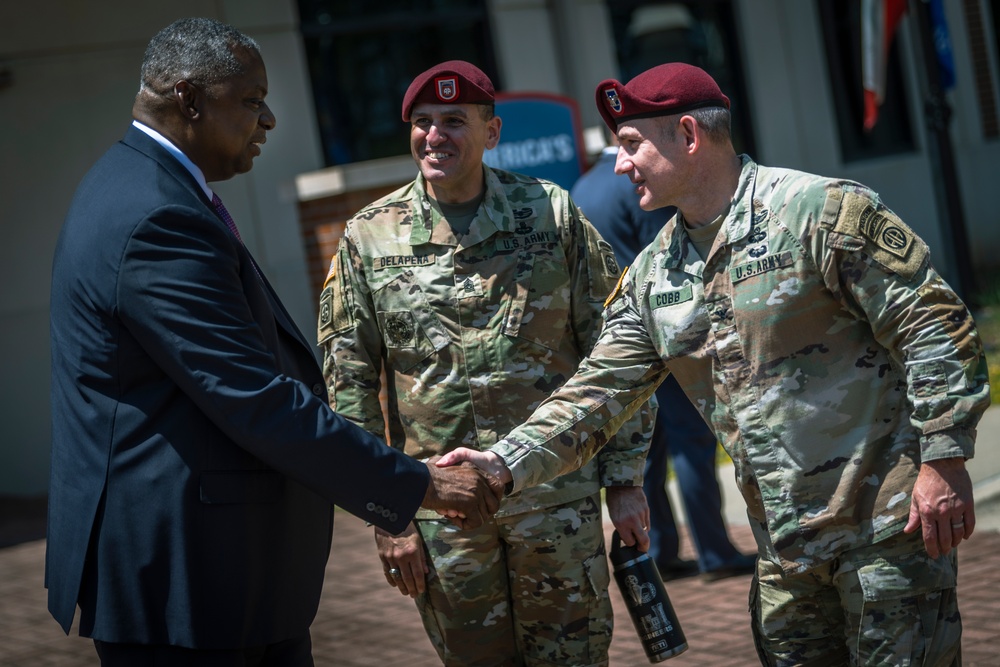 SECDEF Visits Fort Bragg and Fayetteville State University, N.C.