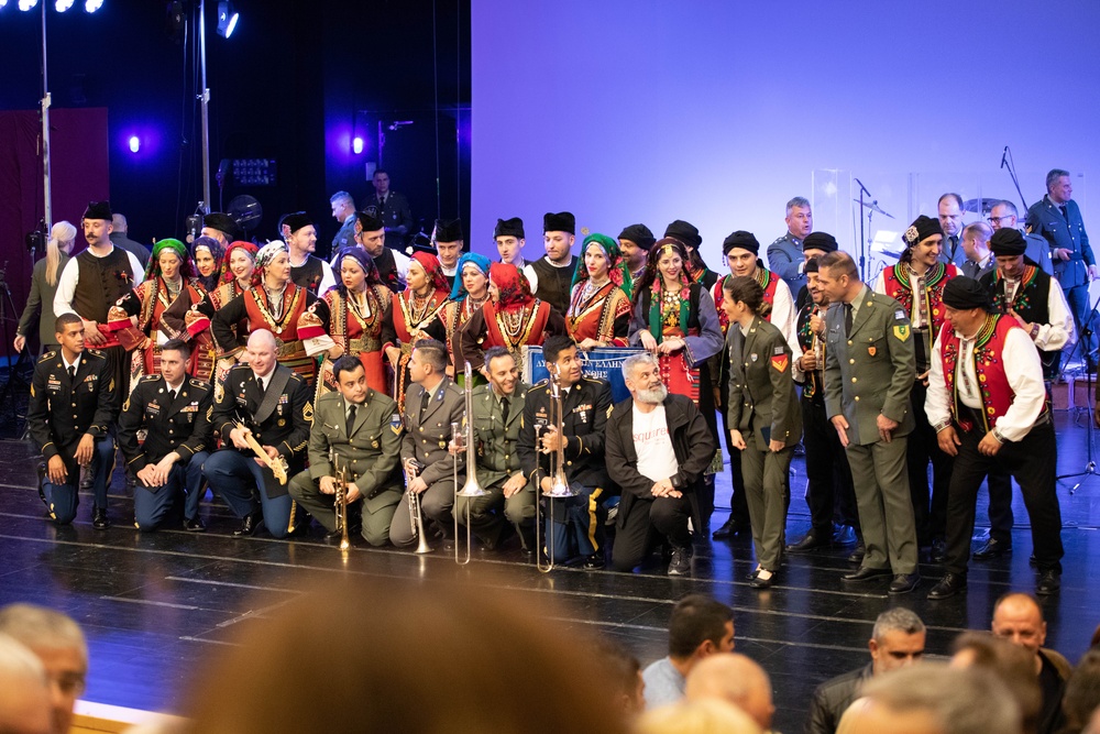 Hellenic and U.S. Bands play first joint concert