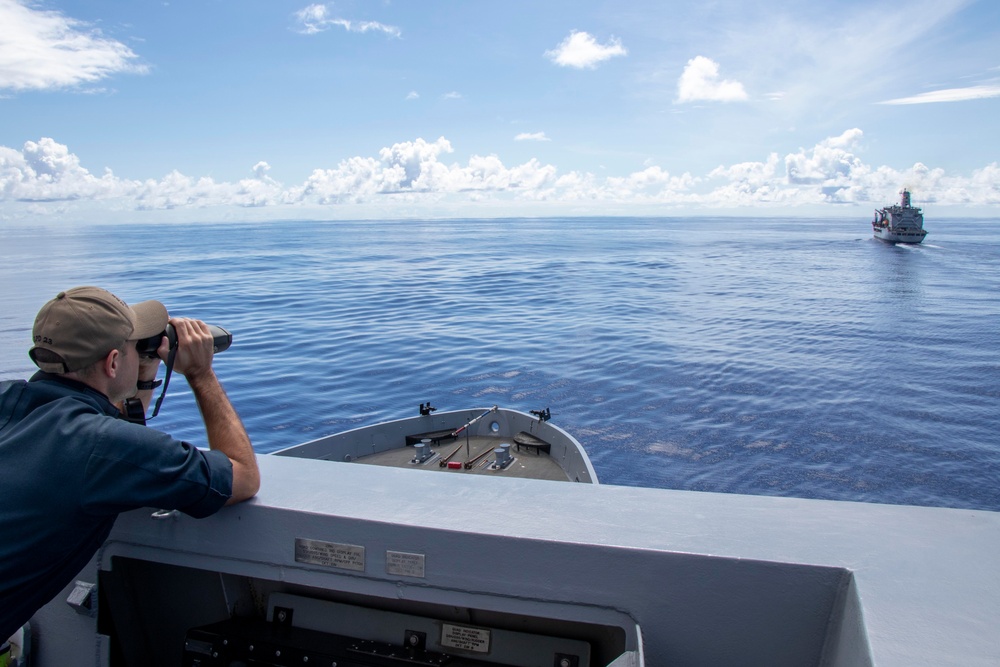 Replenishment-at-sea with USNS Guadalupe