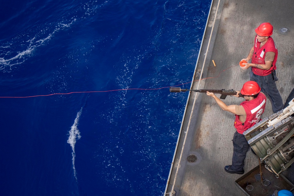 Replenishment-at-sea with USNS Guadalupe