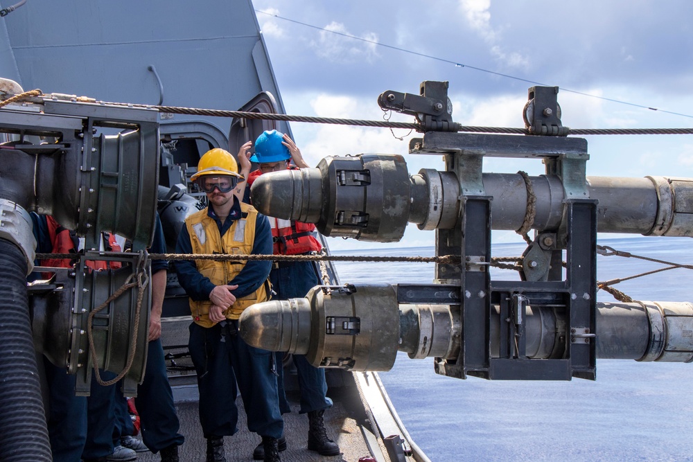 Replenishment-at-sea with USNS Guadalupe