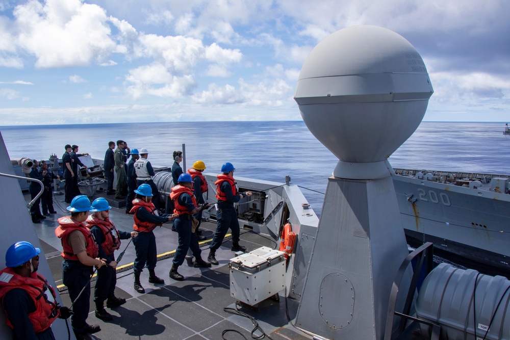 Replenishment-at-sea with USNS Guadalupe