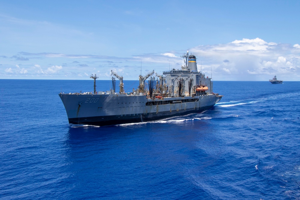 Replenishment-at-sea with USNS Guadalupe