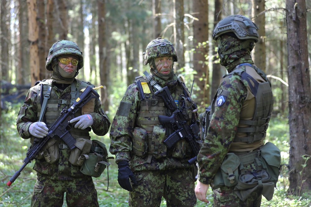 Swift Response 23: Estonian Defence League conduct field training