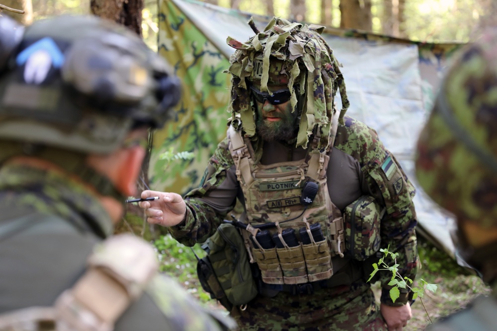 Estonian Defence League conduct field training during Swift Response 23