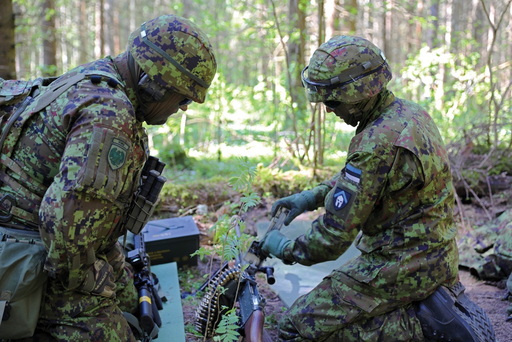 Estonian Defence League conduct field training during Swift Response 23