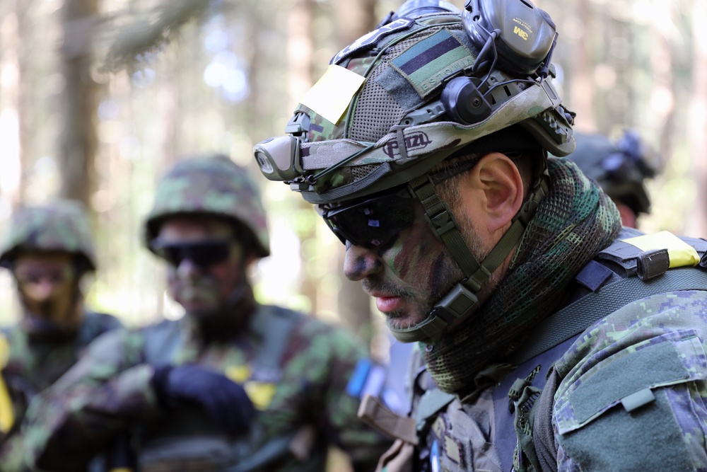 Estonian Defence League conduct field training during Swift Response 23