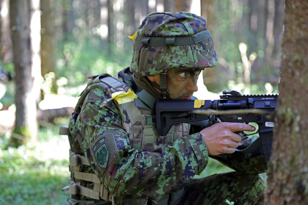 Estonian Defence League conduct field training during Swift Response 23