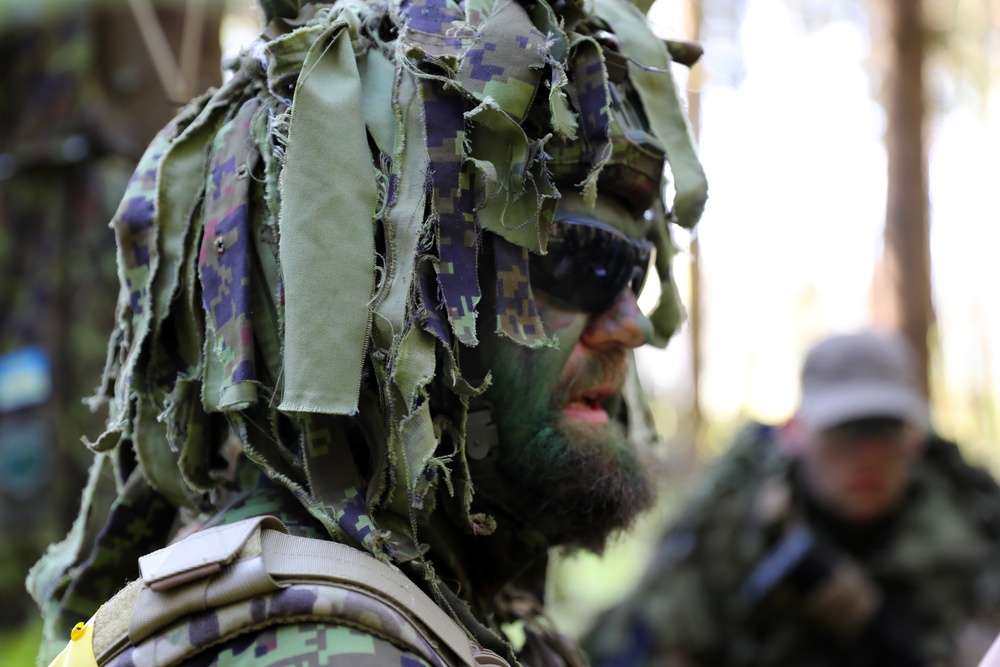 Estonian Defence League conduct field training during Swift Response 23