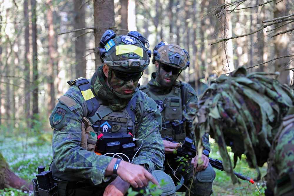 Estonian Defence League conduct field training during Swift Response 23