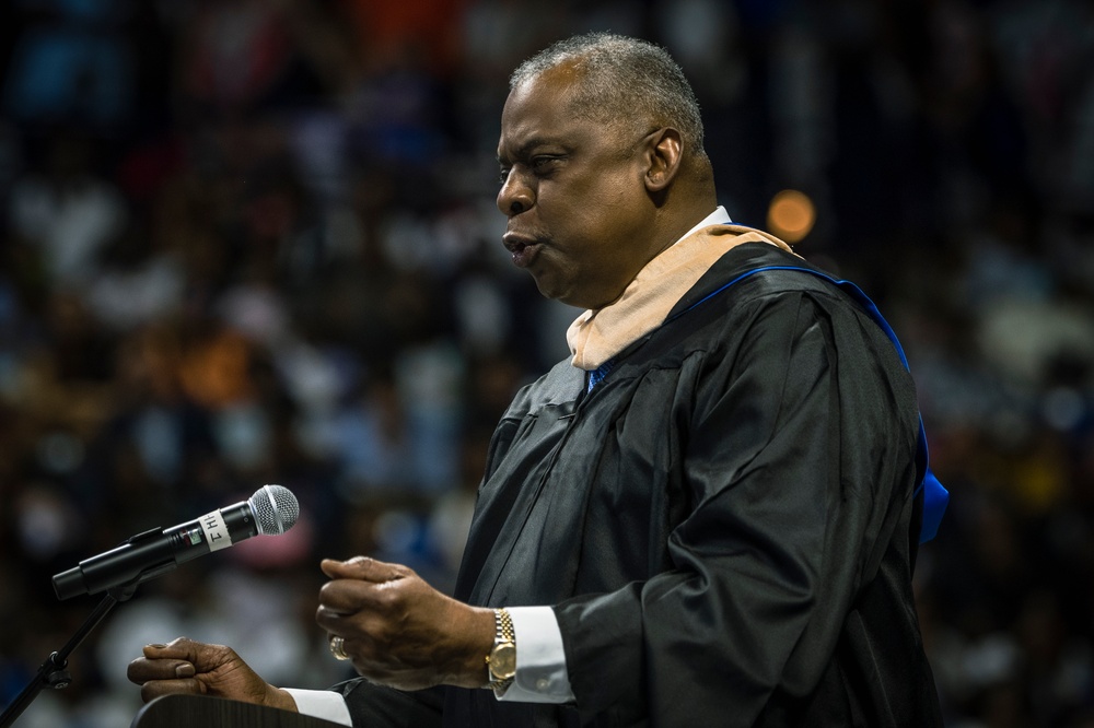 SECDEF Delivers Commencement Address at Fayetteville State University